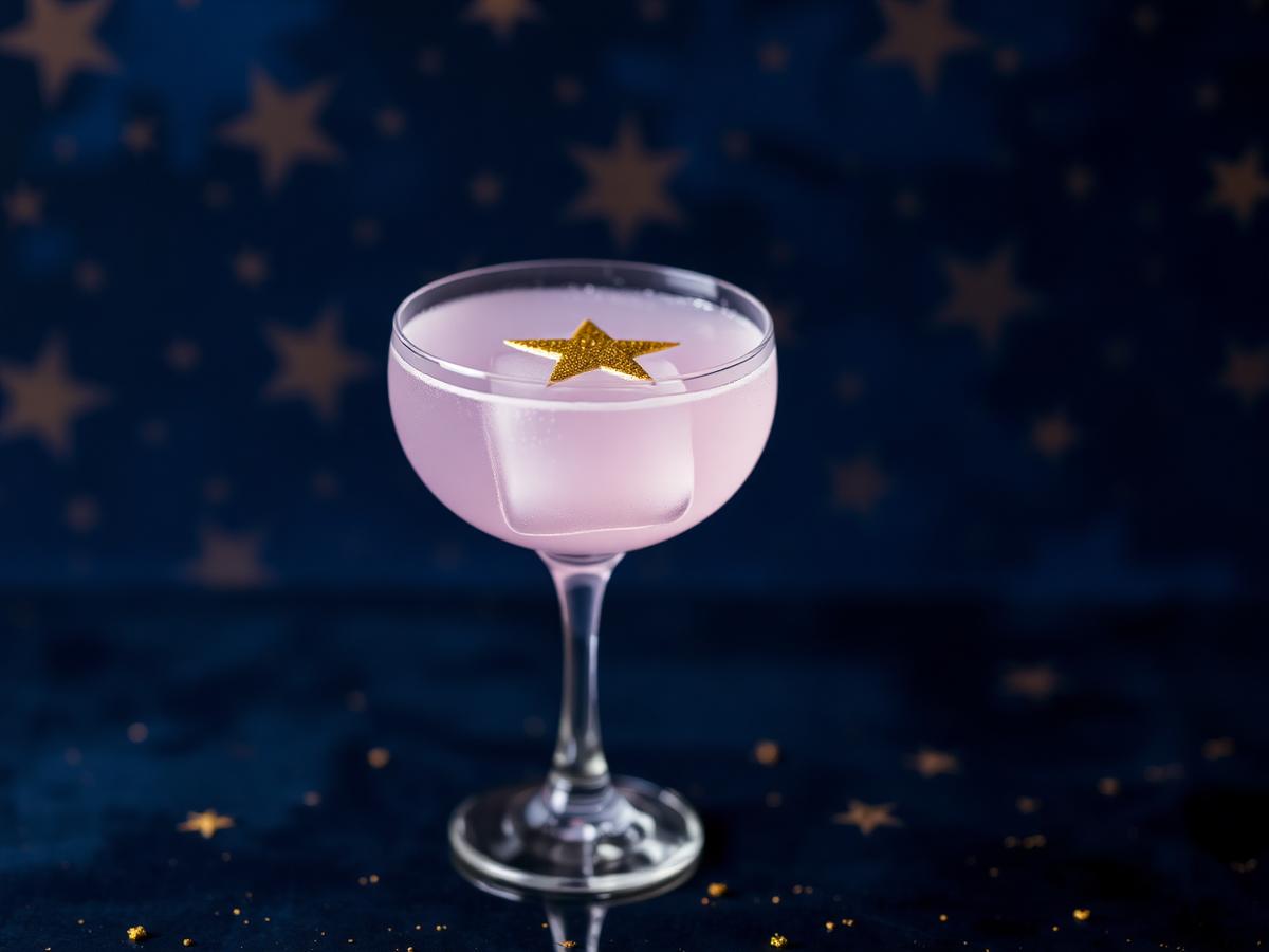 This week's Merry Hour cocktail built to spec at The Tinsel Parlor in New York, served up with an expressed twist